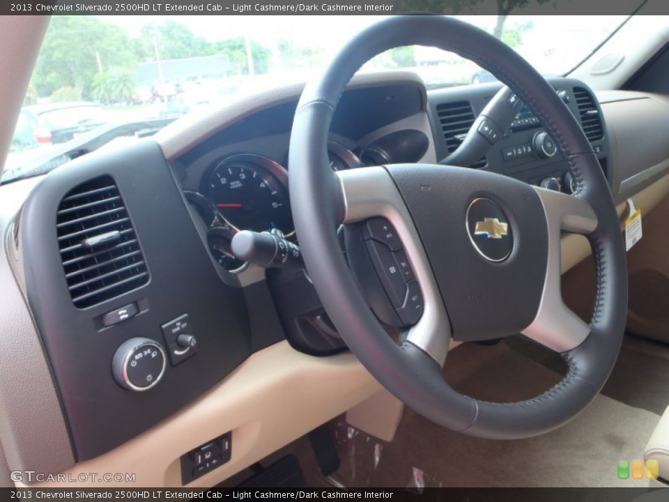 Light Cashmere/Dark Cashmere Interior Steering Wheel for the 2013 Chevrolet Silverado 2500HD LT Extended Cab #82859002