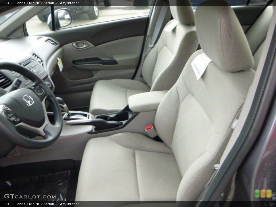 Gray Interior Front Seat for the 2012 Honda Civic NGV Sedan #82859026