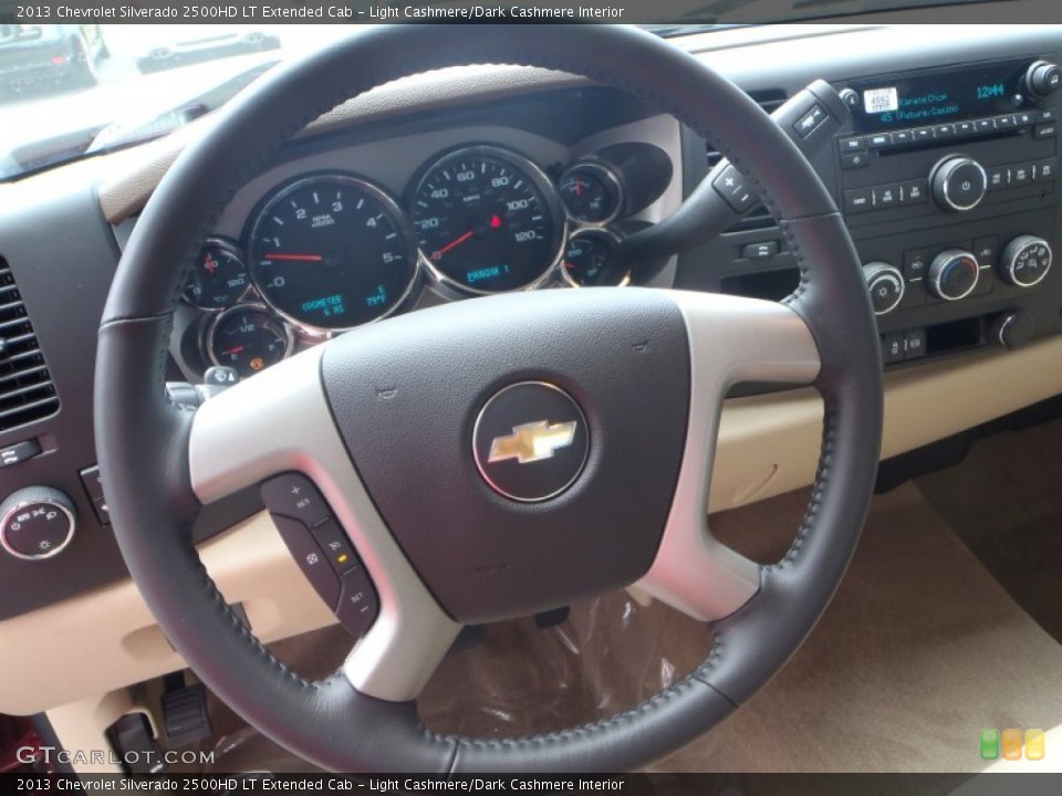 Light Cashmere/Dark Cashmere Interior Steering Wheel for the 2013 Chevrolet Silverado 2500HD LT Extended Cab #82859028