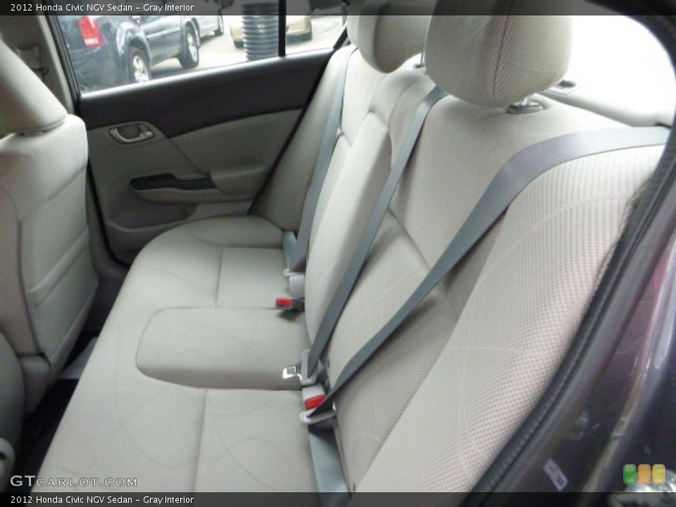 Gray Interior Rear Seat for the 2012 Honda Civic NGV Sedan #82859047
