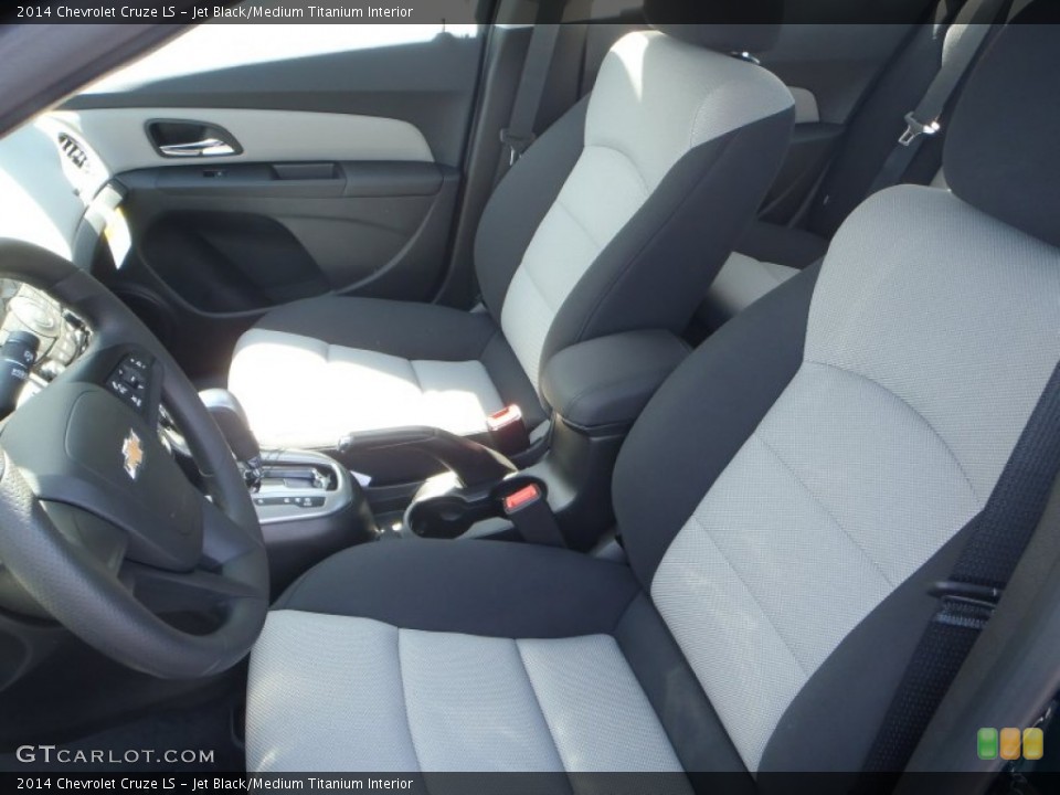 Jet Black/Medium Titanium Interior Front Seat for the 2014 Chevrolet Cruze LS #82860170