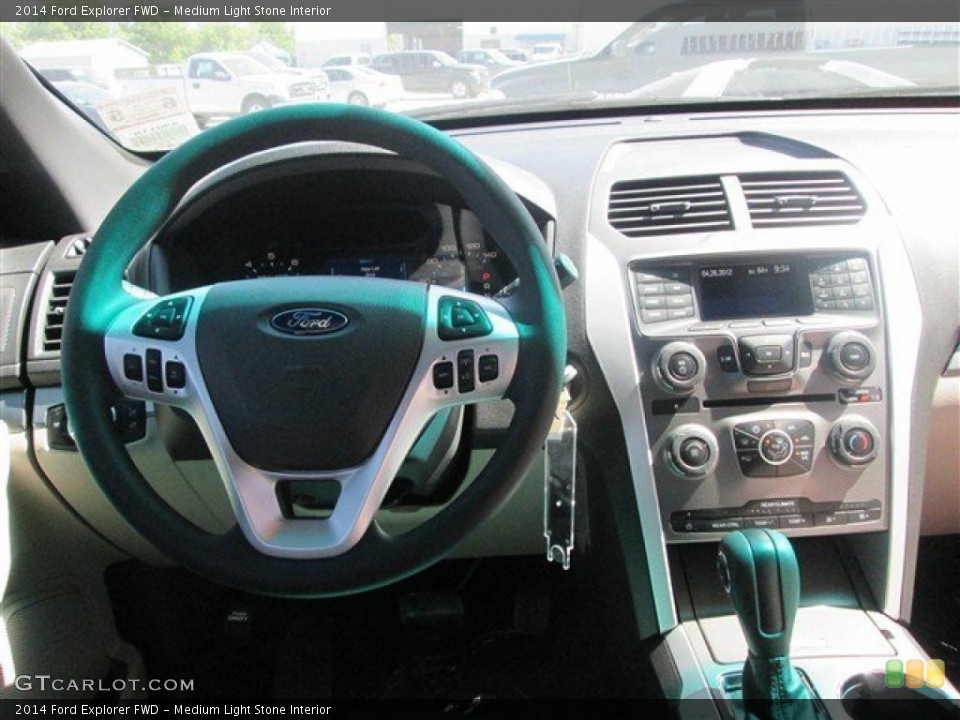 Medium Light Stone Interior Dashboard for the 2014 Ford Explorer FWD #82860389