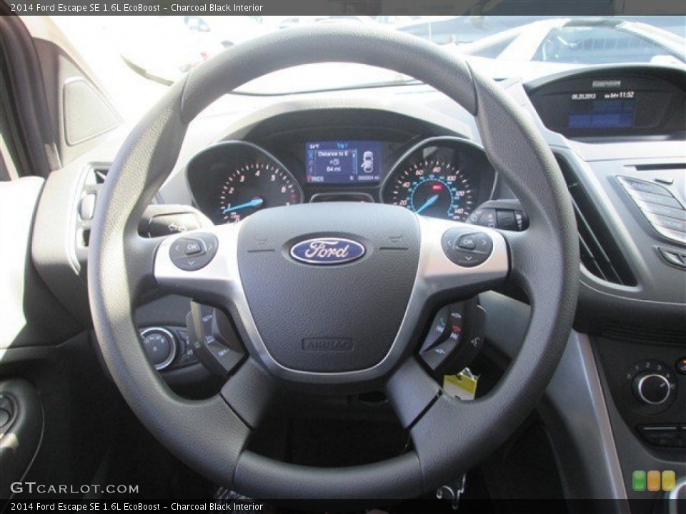 Charcoal Black Interior Steering Wheel for the 2014 Ford Escape SE 1.6L EcoBoost #82860899