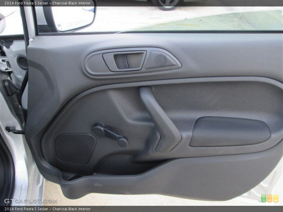 Charcoal Black Interior Door Panel for the 2014 Ford Fiesta S Sedan #82861782