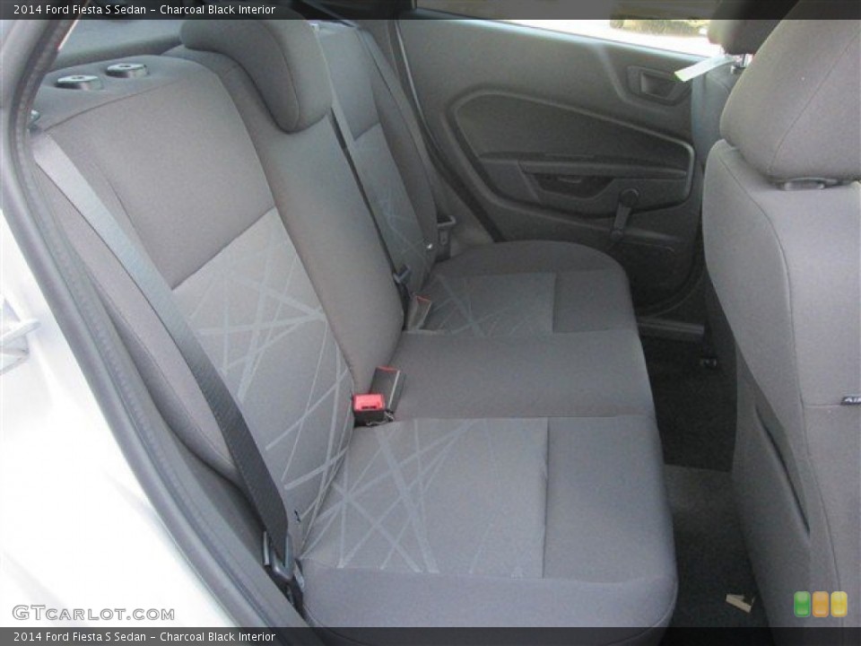 Charcoal Black Interior Rear Seat for the 2014 Ford Fiesta S Sedan #82861826