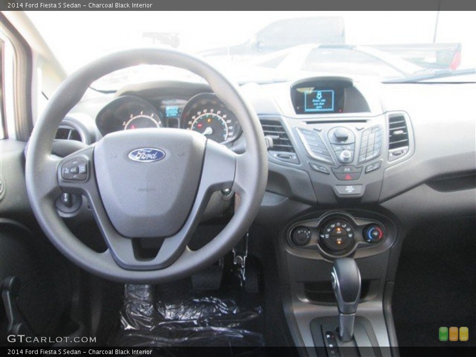Charcoal Black Interior Dashboard for the 2014 Ford Fiesta S Sedan #82861872