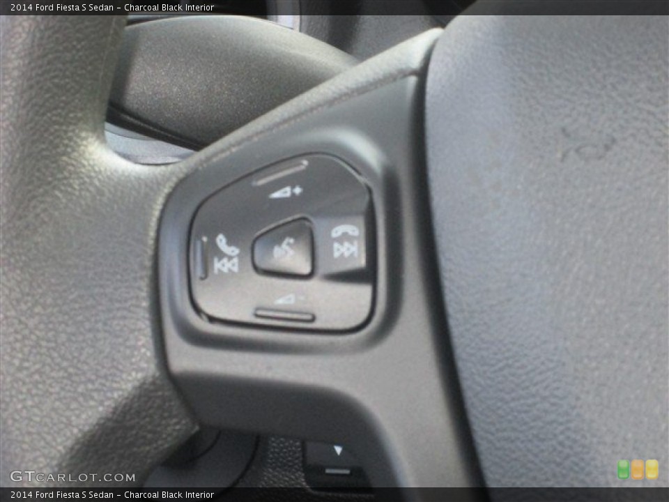 Charcoal Black Interior Controls for the 2014 Ford Fiesta S Sedan #82861910