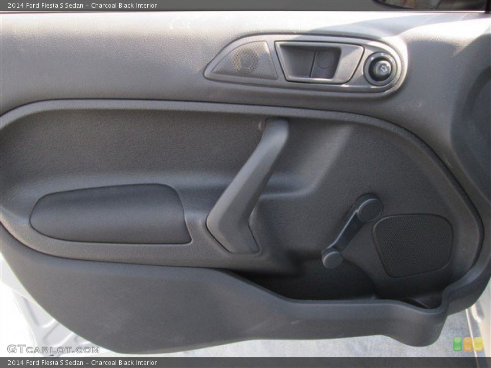 Charcoal Black Interior Door Panel for the 2014 Ford Fiesta S Sedan #82861947
