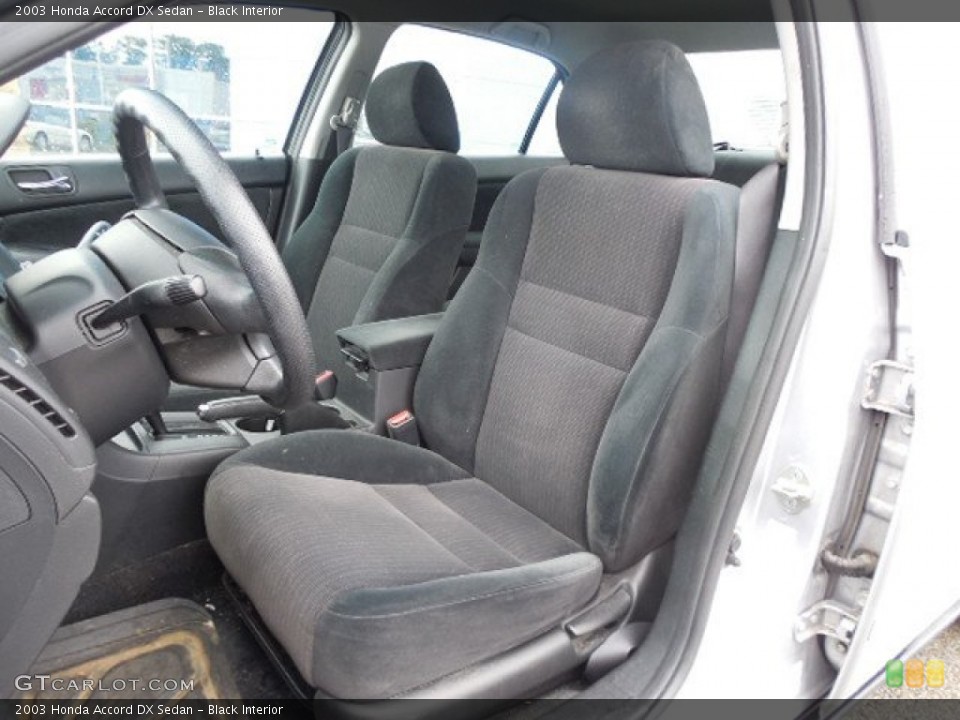 Black Interior Front Seat for the 2003 Honda Accord DX Sedan #82864752