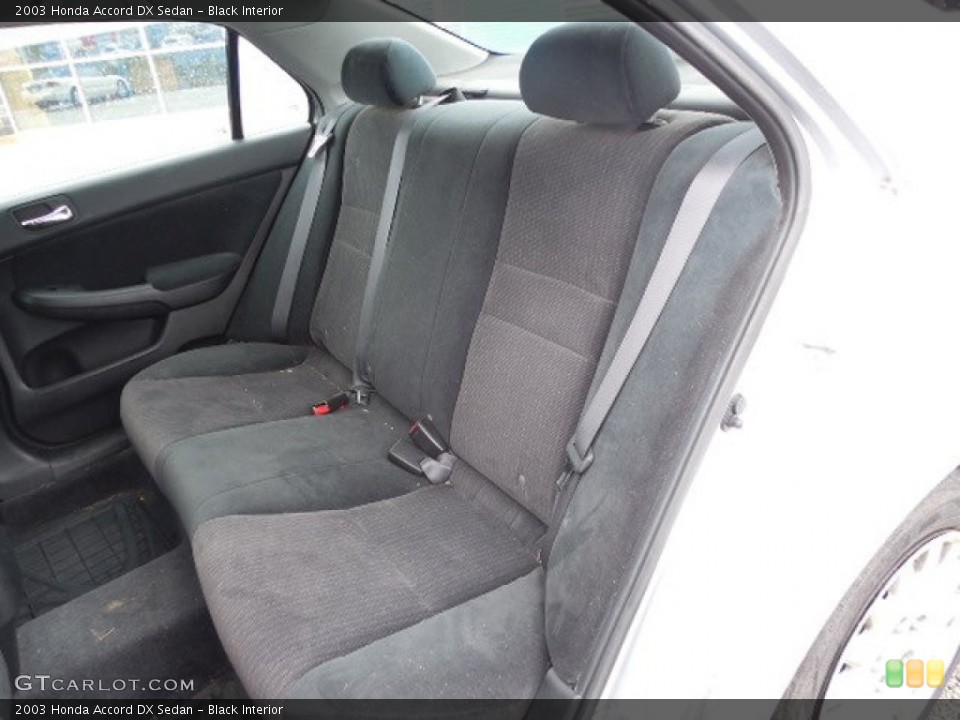 Black Interior Rear Seat for the 2003 Honda Accord DX Sedan #82864777