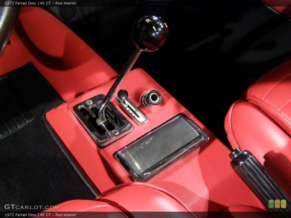 Red Interior Transmission for the 1972 Ferrari Dino 246 GT #82866