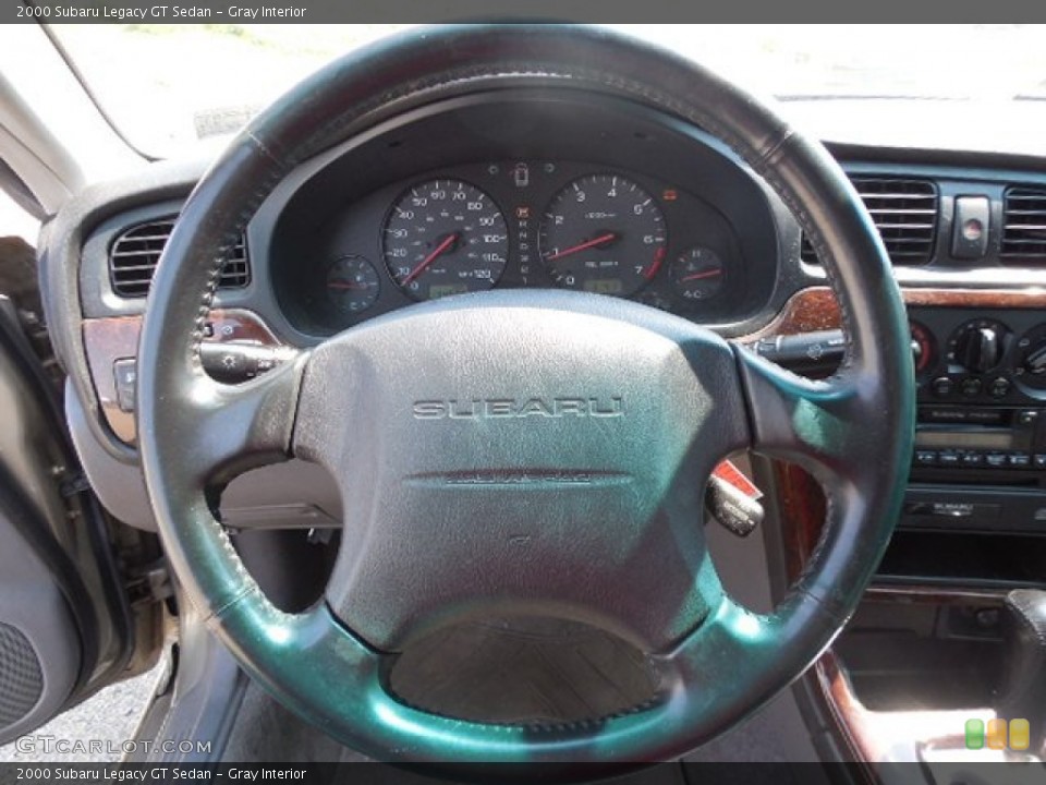 Gray Interior Steering Wheel for the 2000 Subaru Legacy GT Sedan #82866305