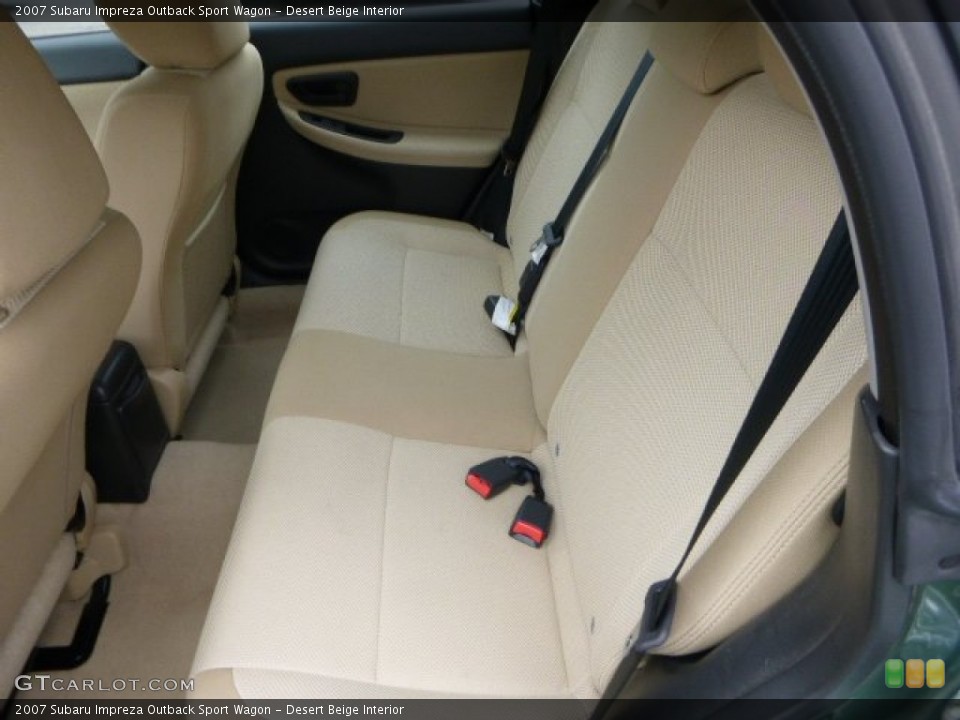 Desert Beige Interior Rear Seat for the 2007 Subaru Impreza Outback Sport Wagon #82866905