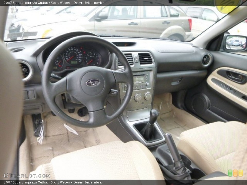 Desert Beige Interior Prime Interior for the 2007 Subaru Impreza Outback Sport Wagon #82866929