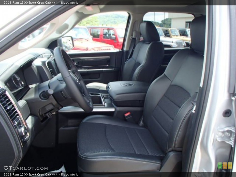 Black Interior Photo for the 2013 Ram 1500 Sport Crew Cab 4x4 #82867800