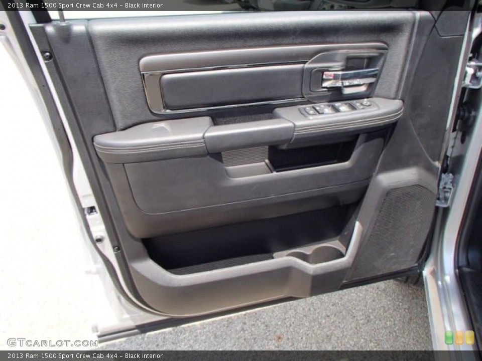 Black Interior Door Panel for the 2013 Ram 1500 Sport Crew Cab 4x4 #82867829