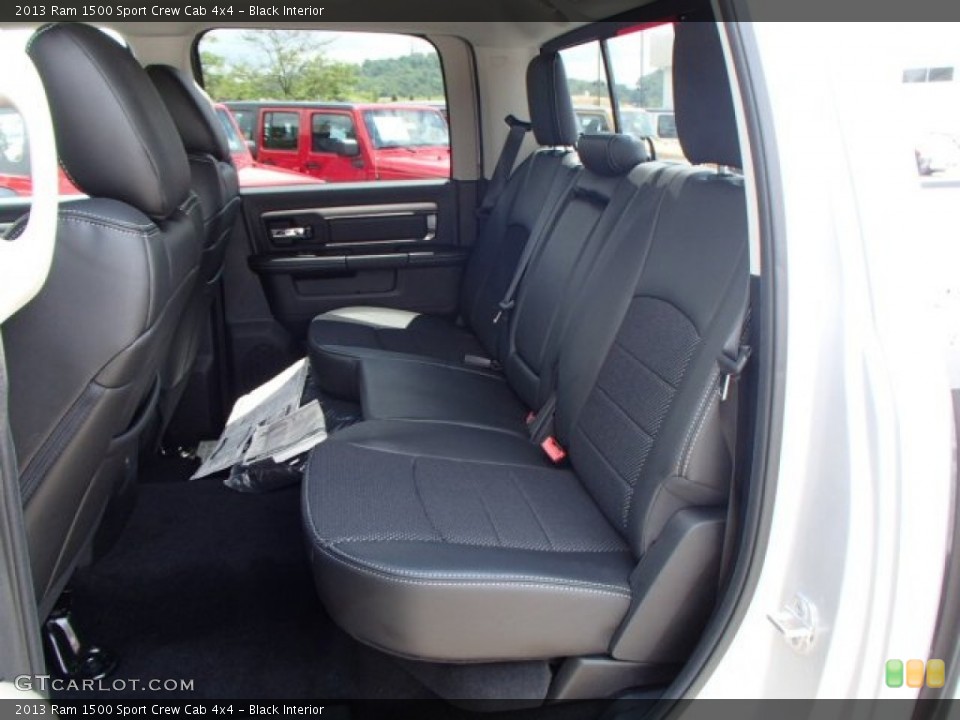 Black Interior Rear Seat for the 2013 Ram 1500 Sport Crew Cab 4x4 #82867849