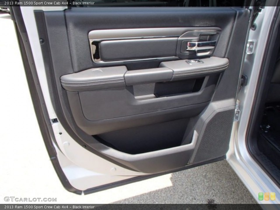 Black Interior Door Panel for the 2013 Ram 1500 Sport Crew Cab 4x4 #82867869