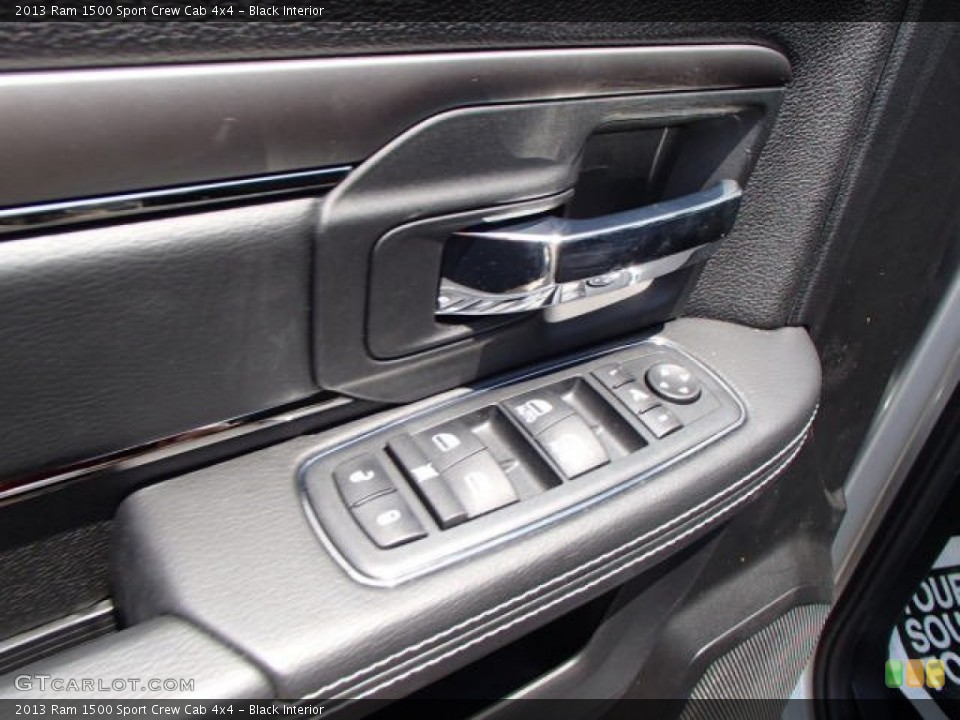 Black Interior Controls for the 2013 Ram 1500 Sport Crew Cab 4x4 #82867896