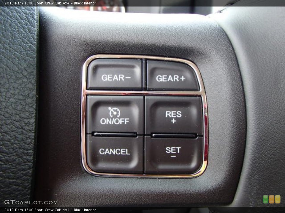 Black Interior Controls for the 2013 Ram 1500 Sport Crew Cab 4x4 #82867988