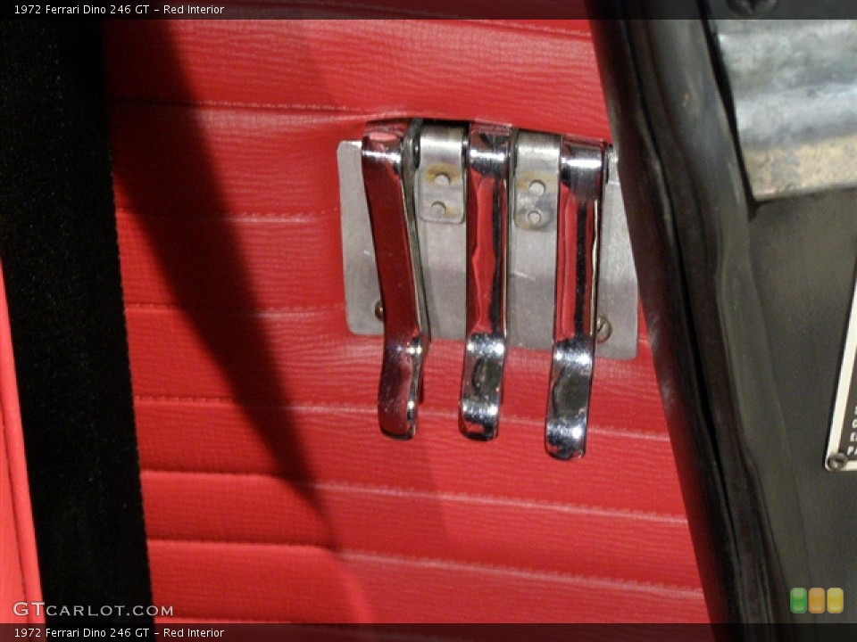 Red Interior Controls for the 1972 Ferrari Dino 246 GT #82872