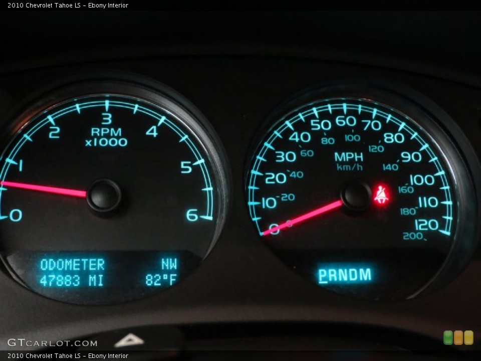 Ebony Interior Gauges for the 2010 Chevrolet Tahoe LS #82874303