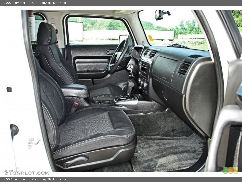 Ebony Black Interior Front Seat for the 2007 Hummer H3 X #82876510