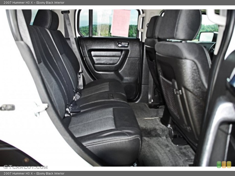 Ebony Black Interior Rear Seat for the 2007 Hummer H3 X #82876625