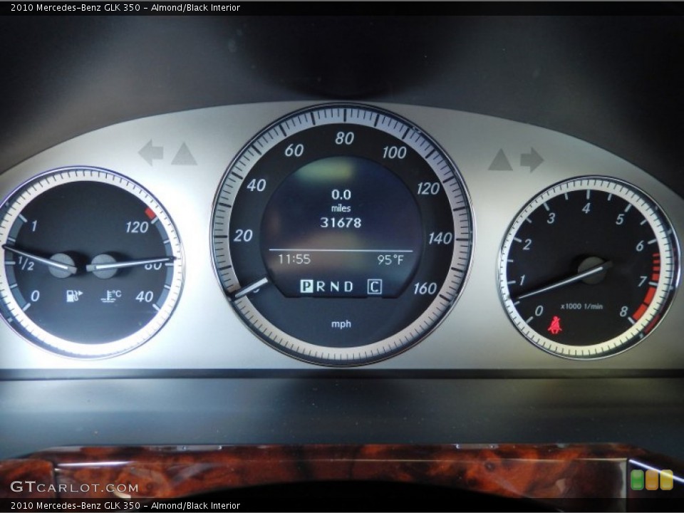 Almond/Black Interior Gauges for the 2010 Mercedes-Benz GLK 350 #82877909