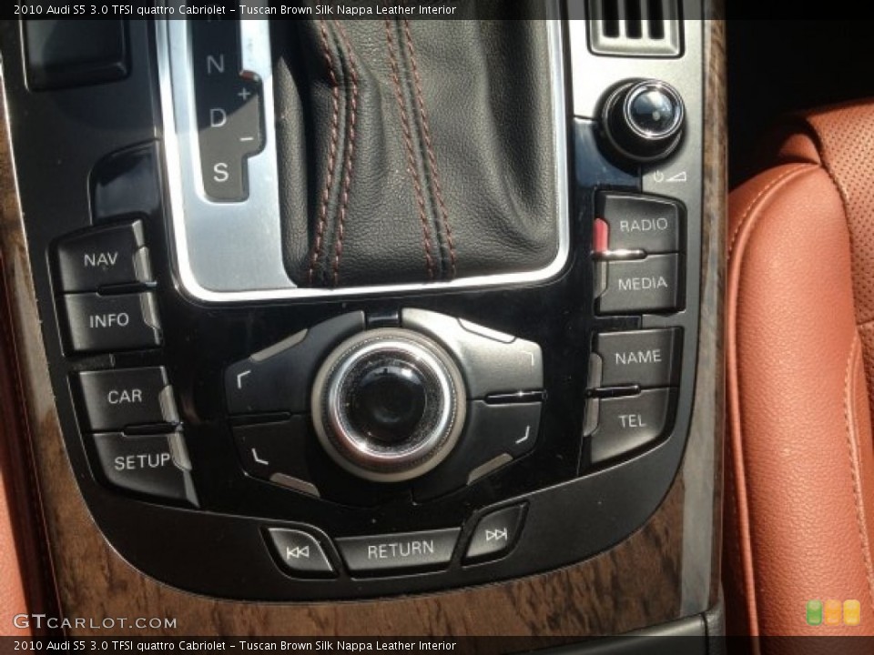 Tuscan Brown Silk Nappa Leather Interior Controls for the 2010 Audi S5 3.0 TFSI quattro Cabriolet #82882410