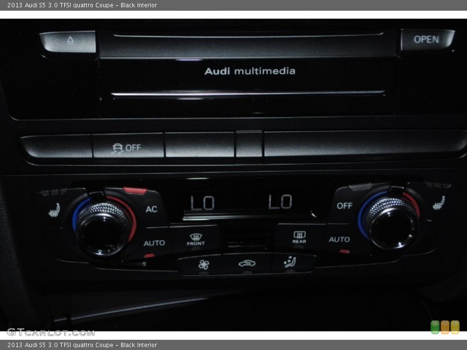 Black Interior Controls for the 2013 Audi S5 3.0 TFSI quattro Coupe #82882780