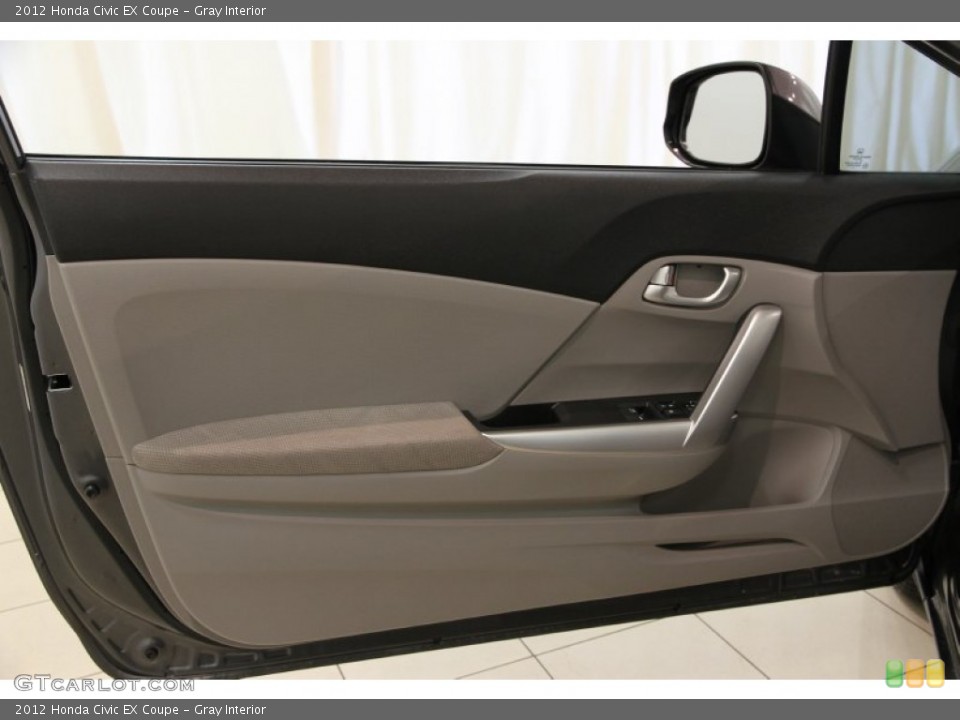 Gray Interior Door Panel for the 2012 Honda Civic EX Coupe #82882806