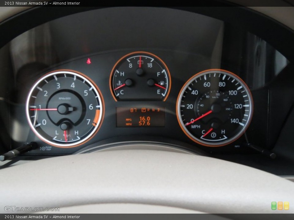Almond Interior Gauges for the 2013 Nissan Armada SV #82882995