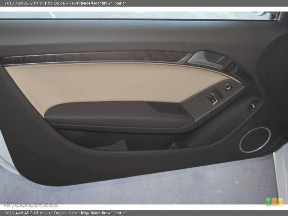 Velvet Beige/Moor Brown Interior Door Panel for the 2013 Audi A5 2.0T quattro Coupe #82883324