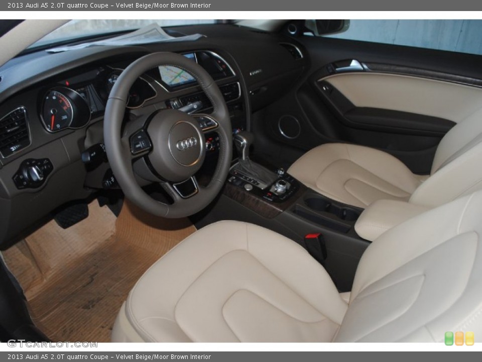 Velvet Beige/Moor Brown Interior Photo for the 2013 Audi A5 2.0T quattro Coupe #82883337