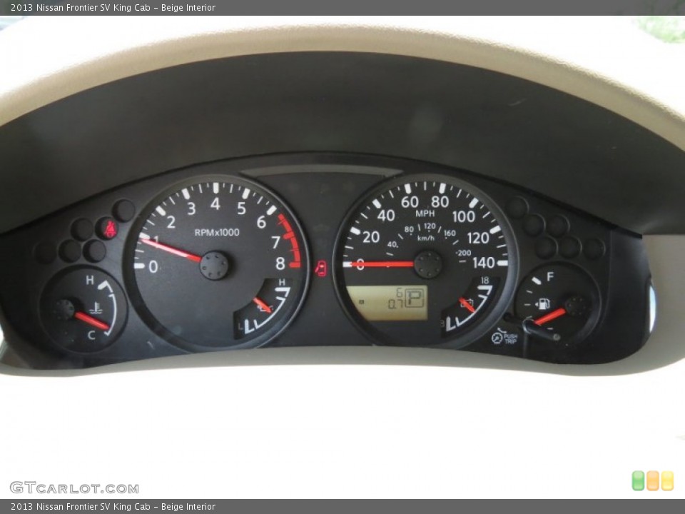 Beige Interior Gauges for the 2013 Nissan Frontier SV King Cab #82884242