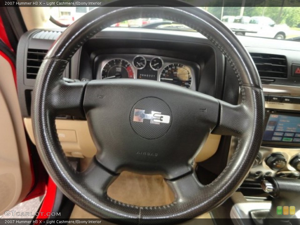 Light Cashmere/Ebony Interior Steering Wheel for the 2007 Hummer H3 X #82885946