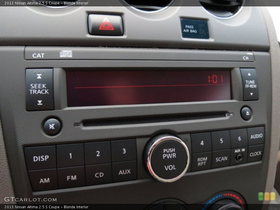 Blonde Interior Audio System for the 2013 Nissan Altima 2.5 S Coupe #82887180
