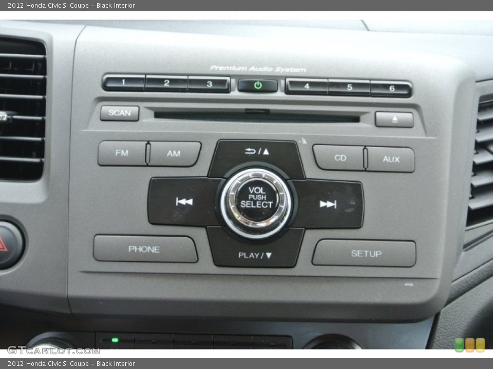 Black Interior Audio System for the 2012 Honda Civic Si Coupe #82888607