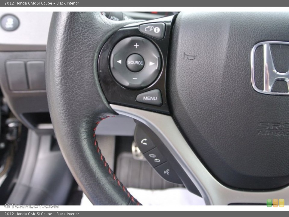 Black Interior Controls for the 2012 Honda Civic Si Coupe #82888637