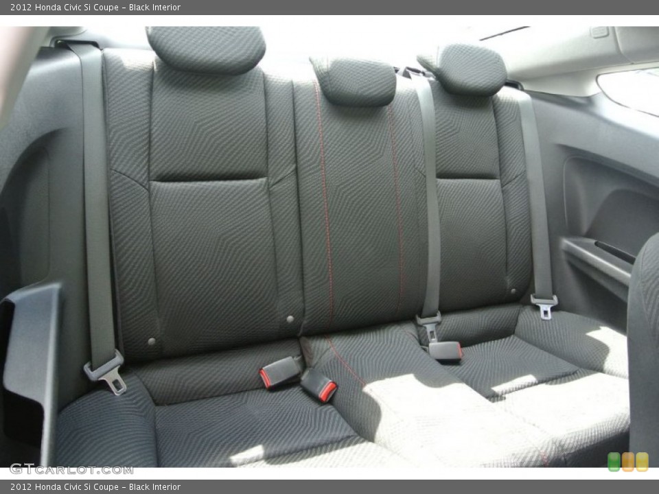 Black Interior Rear Seat for the 2012 Honda Civic Si Coupe #82888661