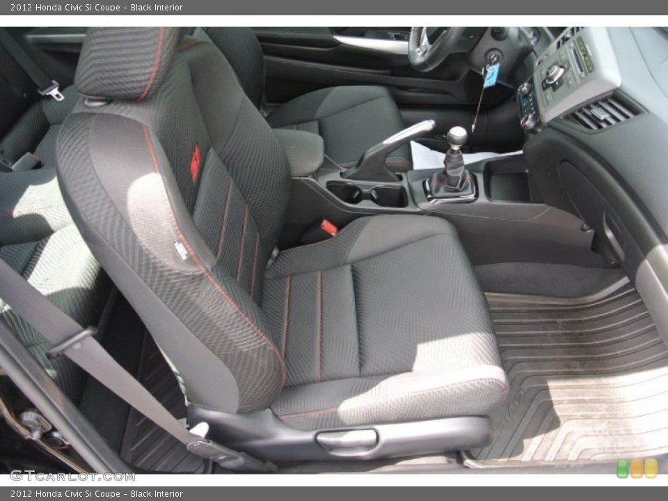 Black Interior Front Seat for the 2012 Honda Civic Si Coupe #82888675