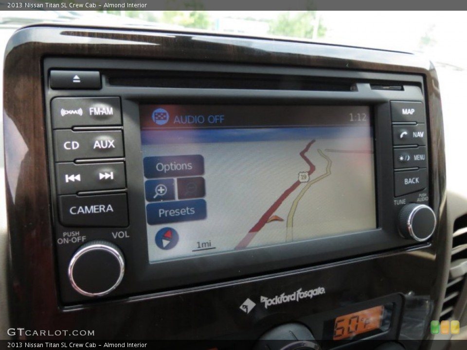 Almond Interior Navigation for the 2013 Nissan Titan SL Crew Cab #82889372