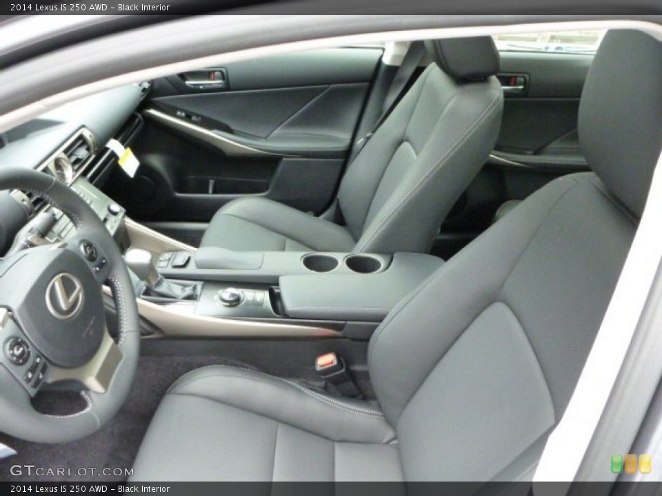 Black Interior Front Seat for the 2014 Lexus IS 250 AWD #82889615