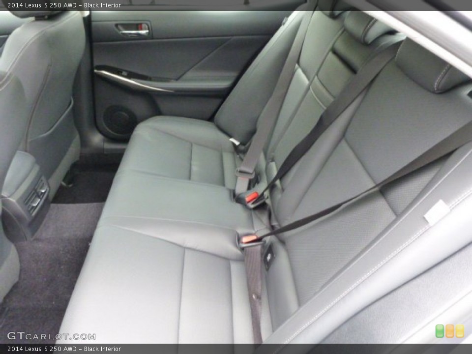 Black Interior Rear Seat for the 2014 Lexus IS 250 AWD #82889630