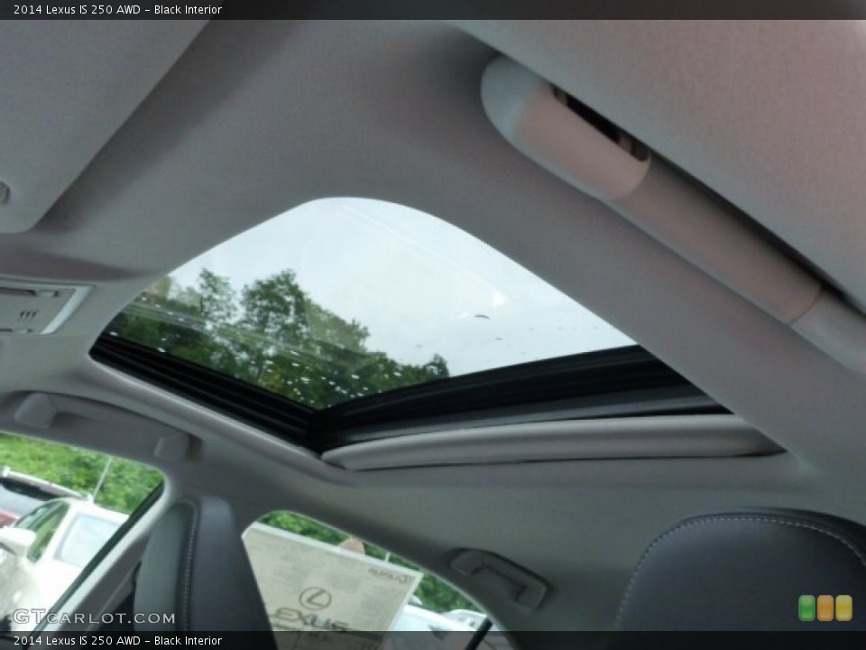 Black Interior Sunroof for the 2014 Lexus IS 250 AWD #82889681