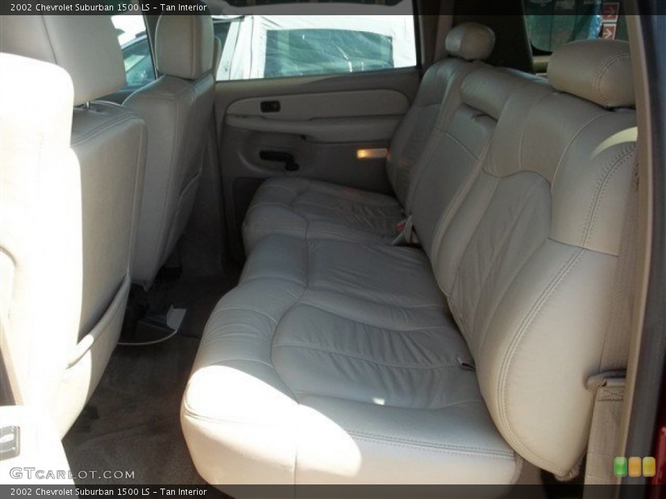 Tan Interior Rear Seat for the 2002 Chevrolet Suburban 1500 LS #82889984