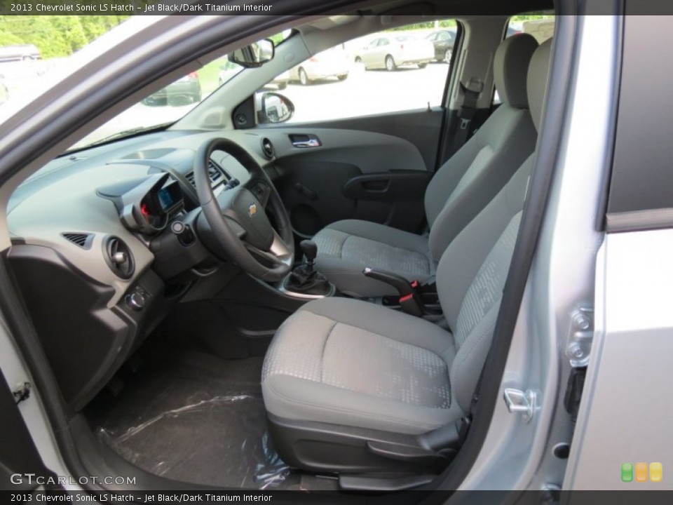 Jet Black/Dark Titanium Interior Front Seat for the 2013 Chevrolet Sonic LS Hatch #82892180