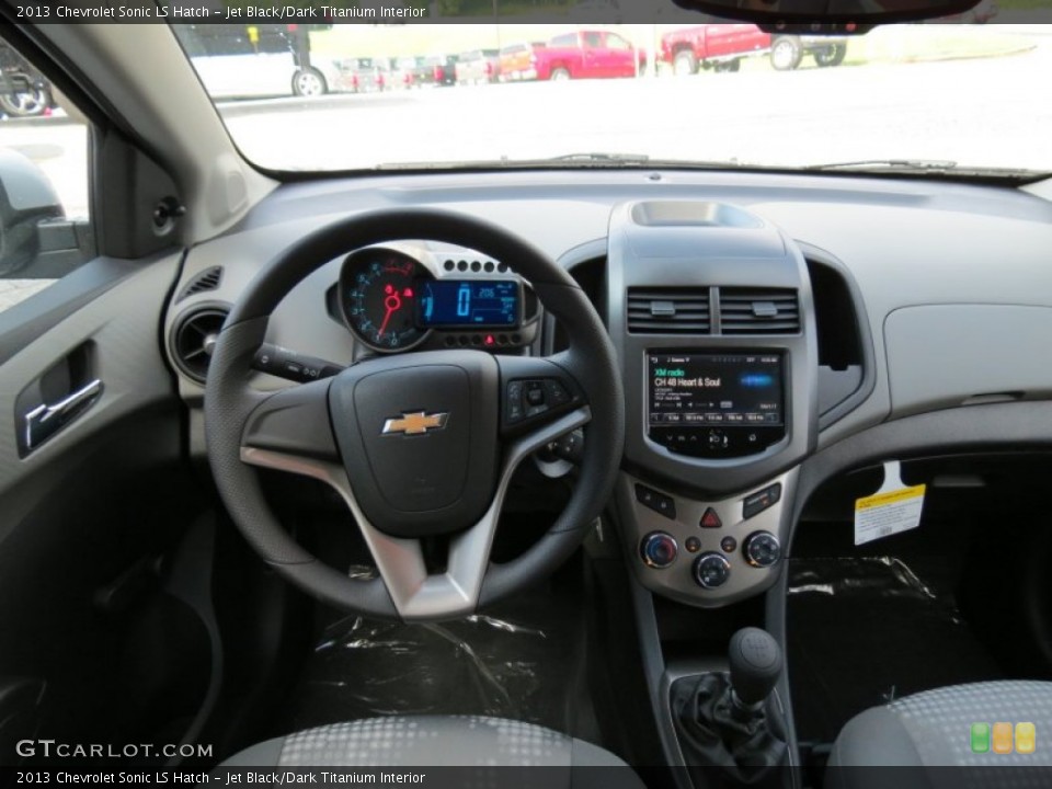 Jet Black/Dark Titanium Interior Dashboard for the 2013 Chevrolet Sonic LS Hatch #82892216
