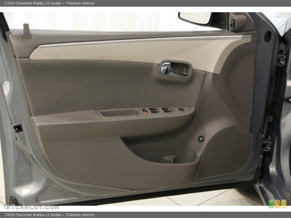 Titanium Interior Door Panel for the 2009 Chevrolet Malibu LS Sedan #82894673